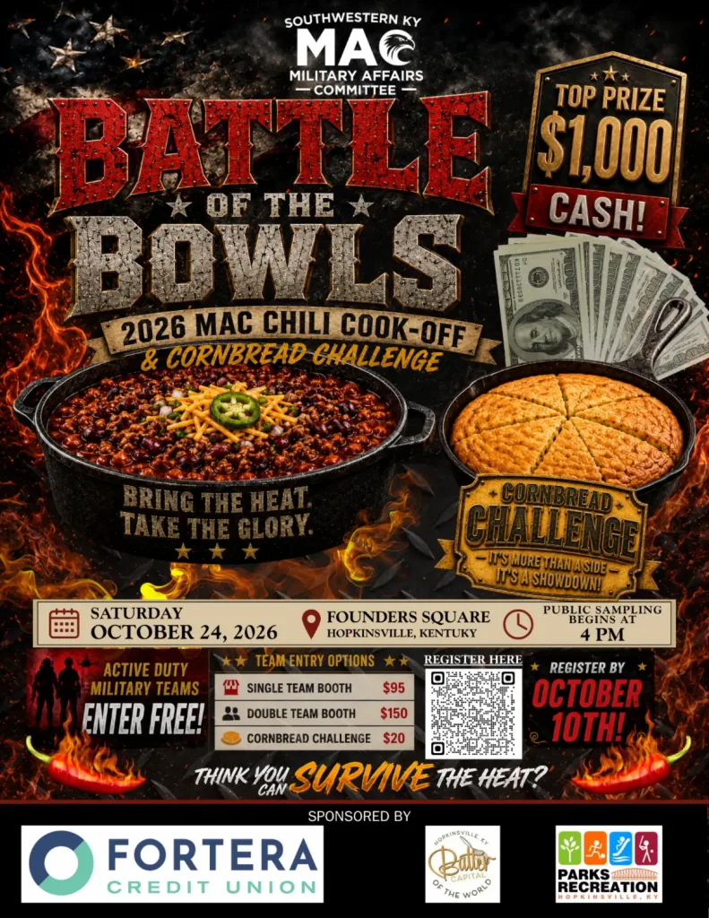 Southwestern KY Military Affairs Committee - '26 MAC Chili Cook-Off & Cornbread Challenge