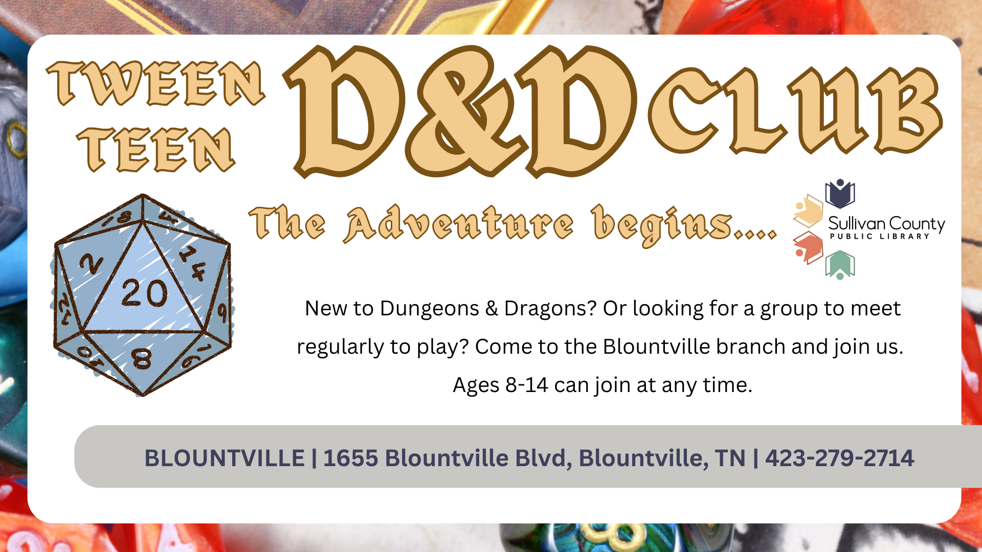 *Blountville: Tween/Teen Dungeons & Dragons