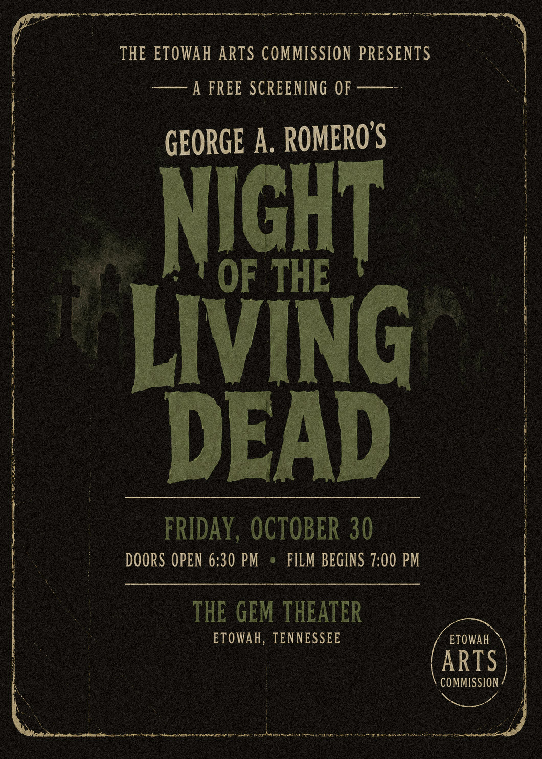 Night of the Living Dead at the Gem: A Free Screening