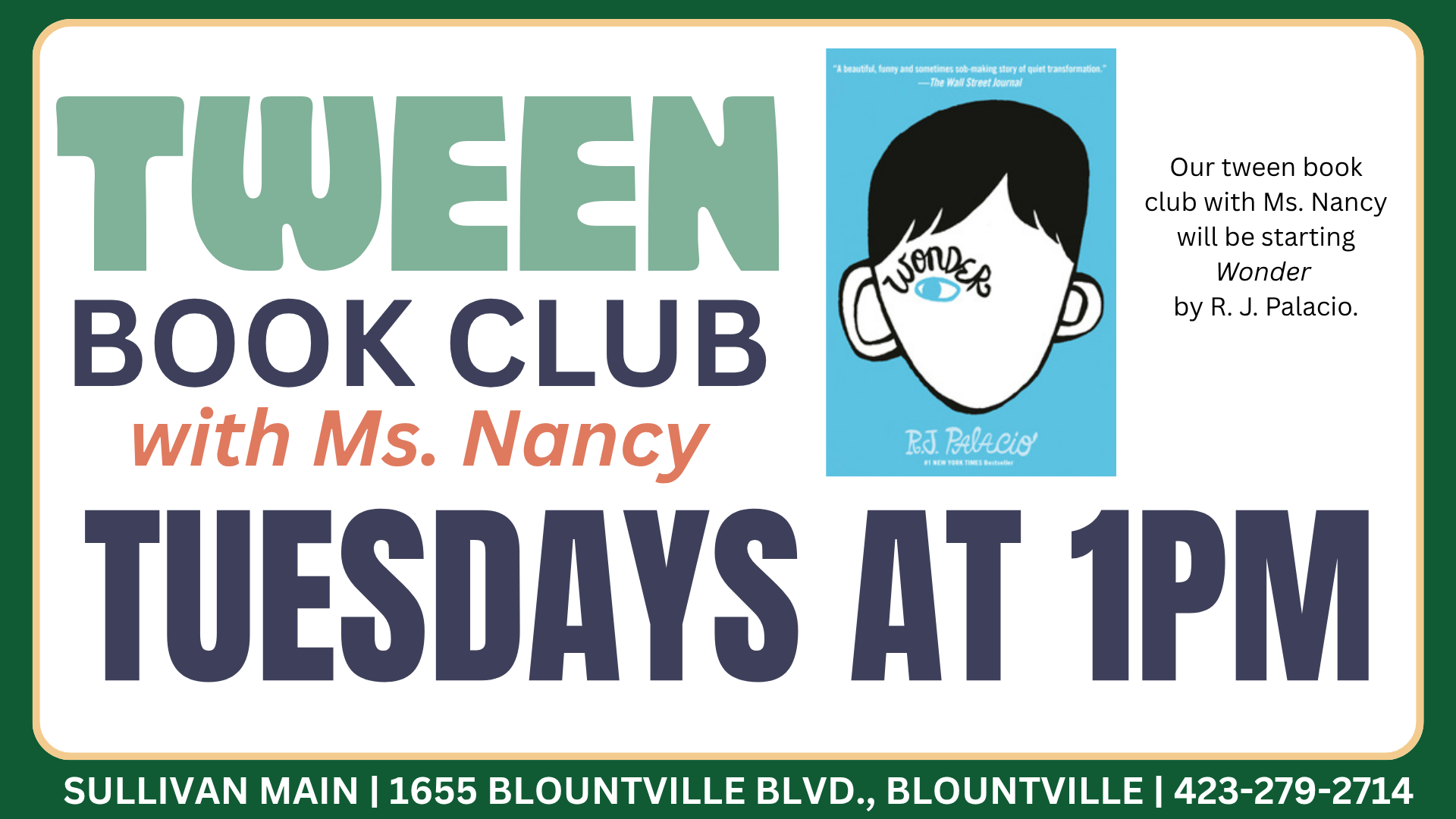 Blountville: Tween Book Club