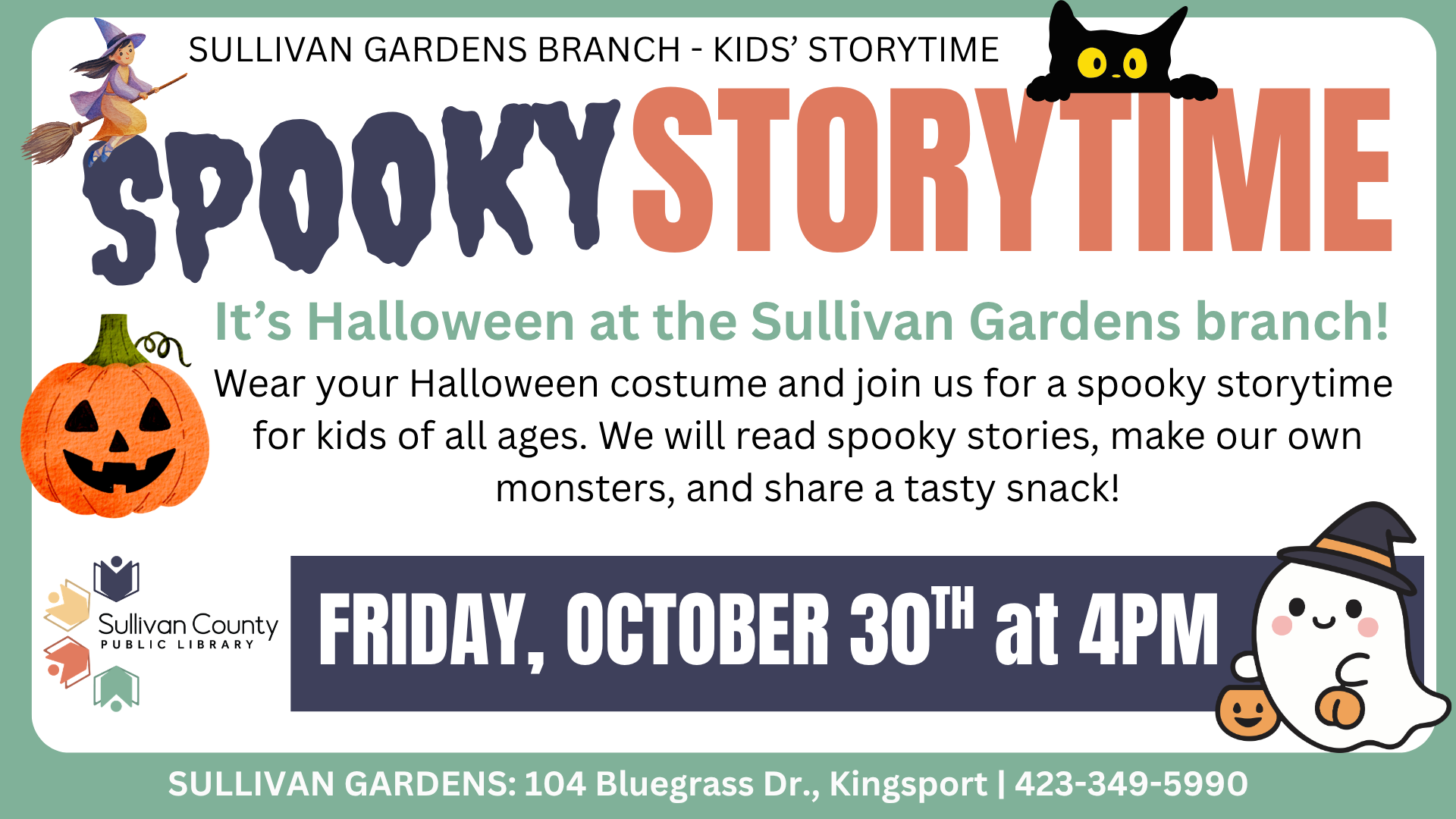 Sullivan Gardens: Kids Spooky Storytime