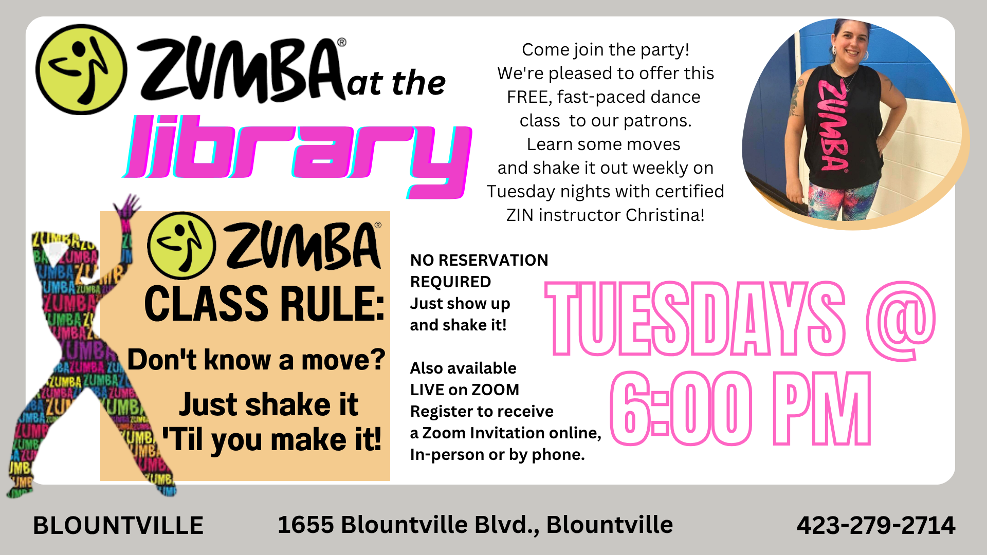 Blountville: Zumba with Christina!