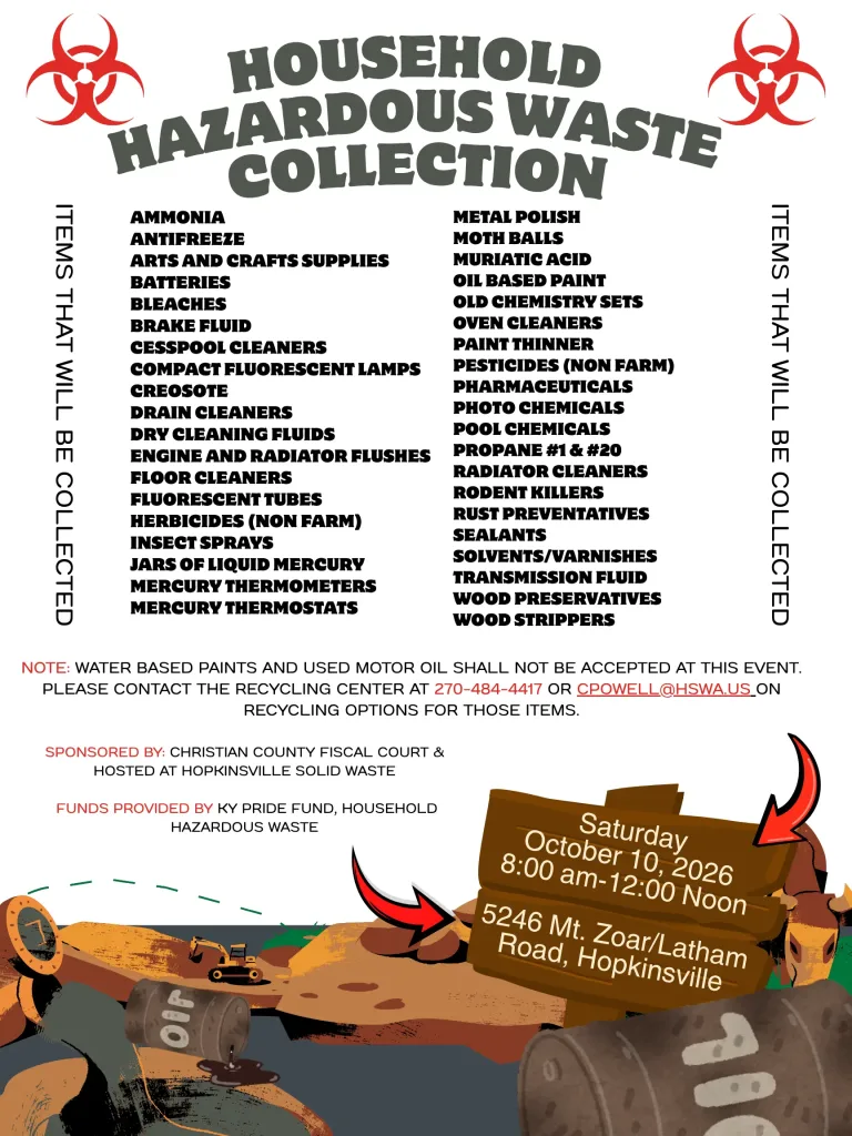 Ch. Co. Fiscal Court - Household Hazardous Waste Collection