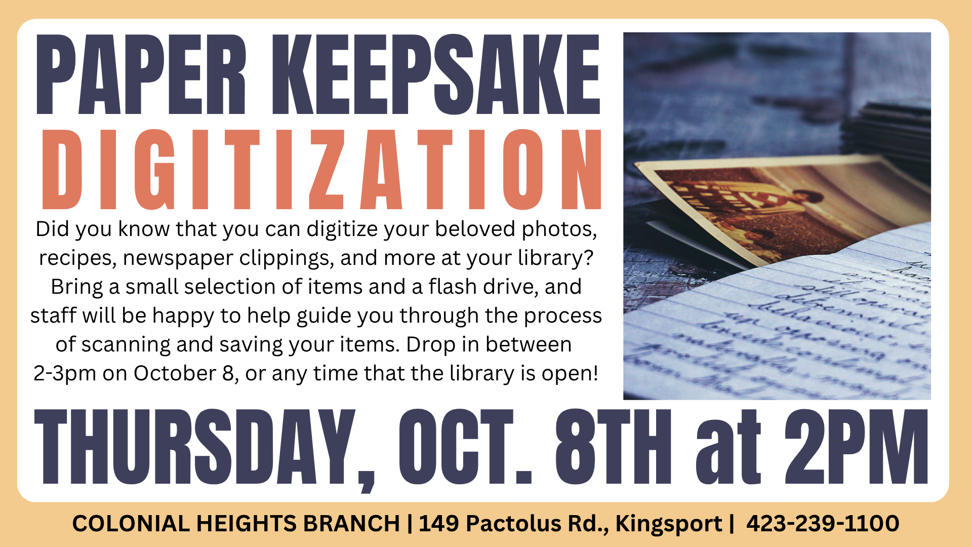 Colonial Heights: Paper Keepsake Digitization