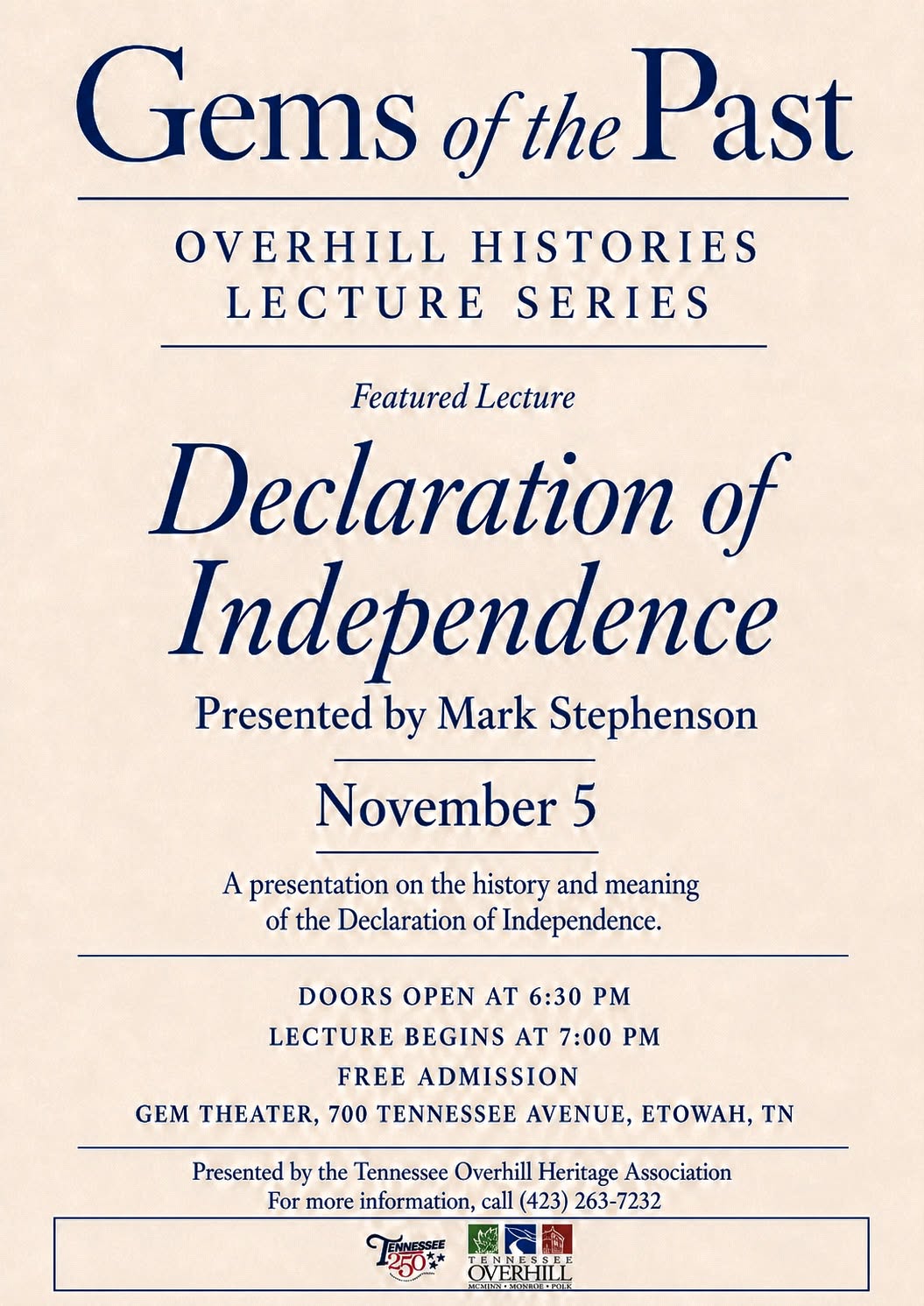 Gems of the Past: Mark Stephenson presenting on the Declaration of Independence