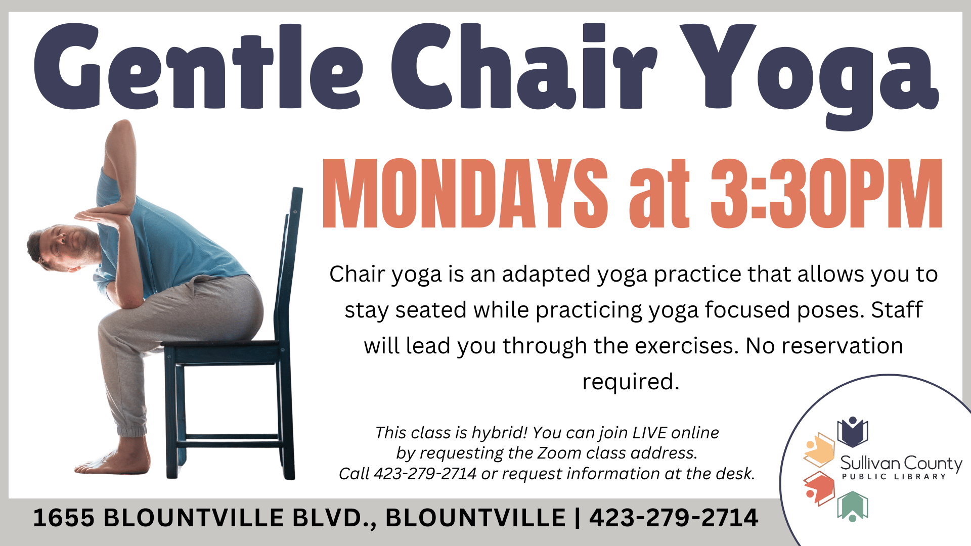 Blountville: Gentle Chair Yoga