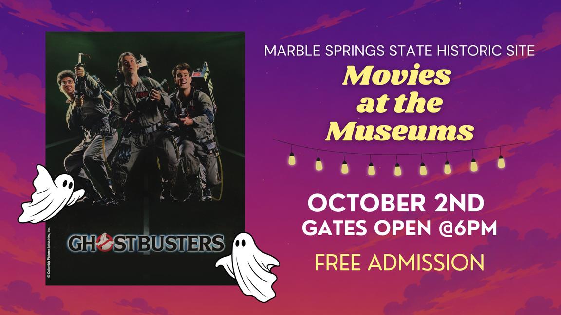 Ghostbusters Movie Night at Marble Springs